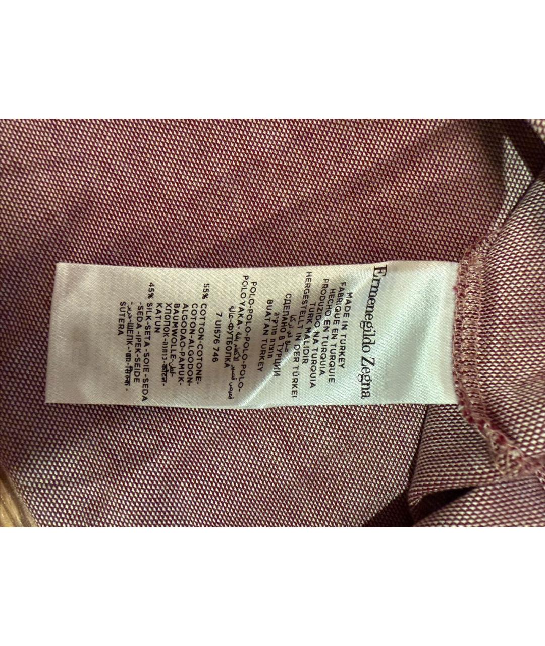 ERMENEGILDO ZEGNA XXX Хлопко-льняное поло с коротким рукавом, фото 6