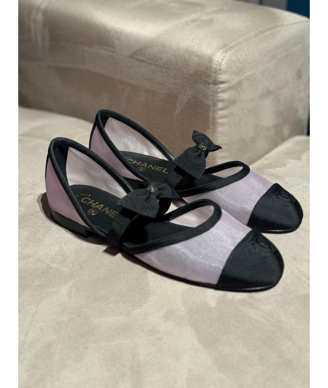CHANEL Розовые синтетические балетки, фото 9