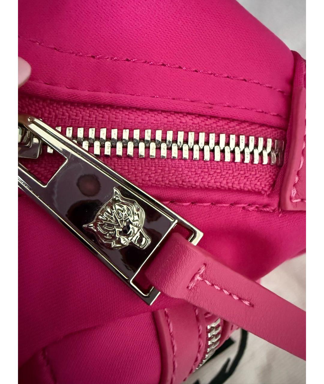PHILIPP PLEIN Розовый тканевый рюкзак, фото 4