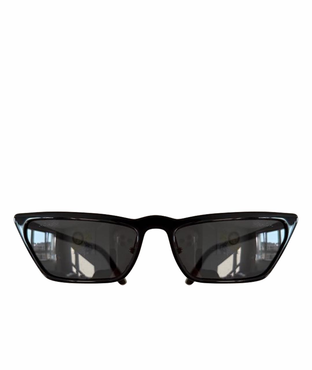 PRADA Черные пластиковые солнцезащитные очки, фото 1