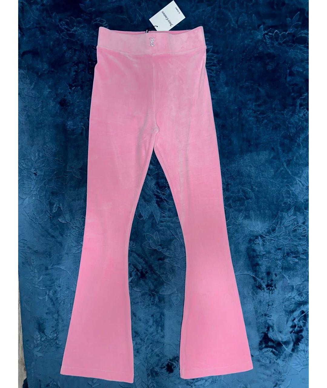 JUICY COUTURE Розовый велюровый костюм с брюками, фото 2
