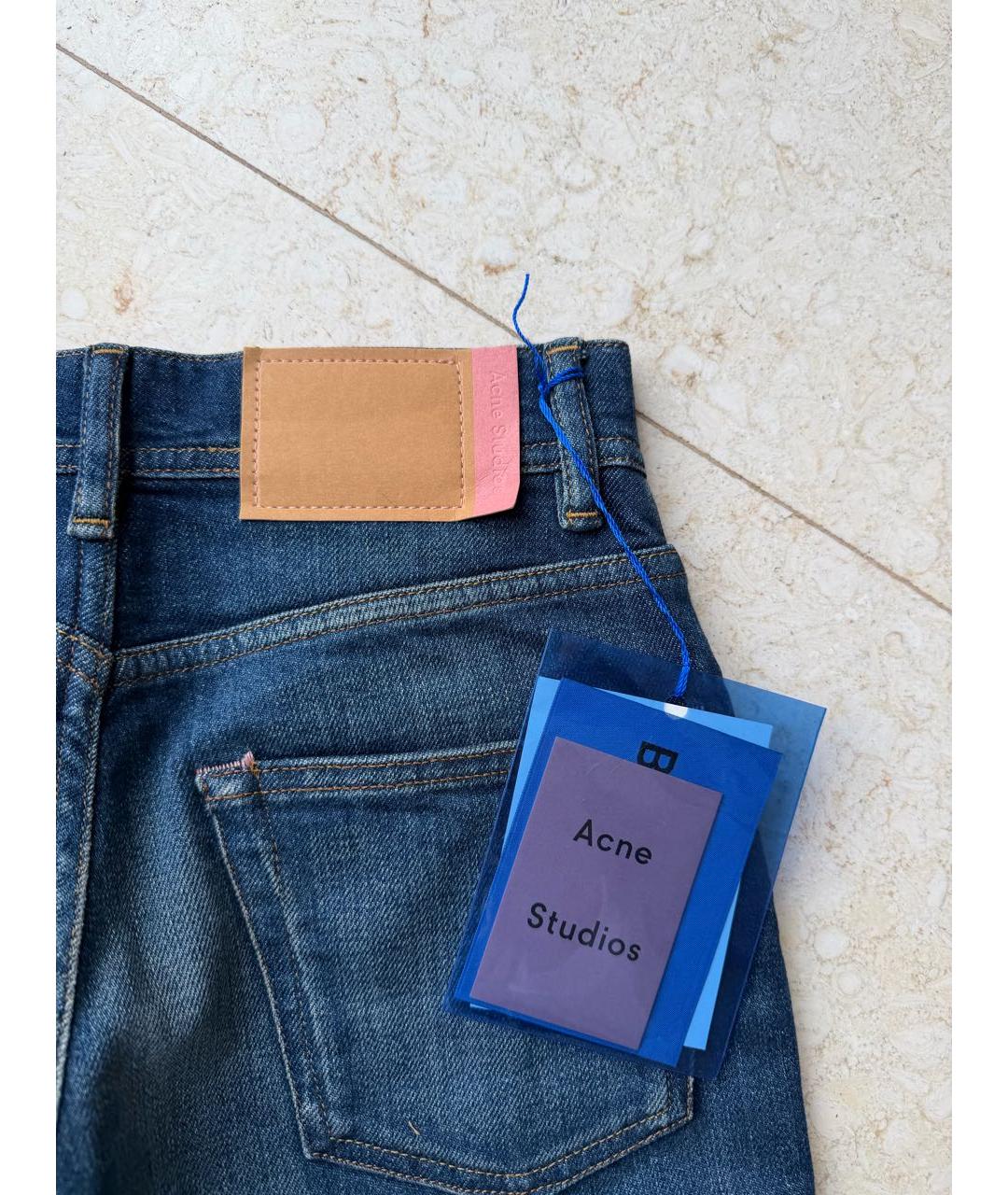 ACNE STUDIOS Темно-синие джинсы слим, фото 6