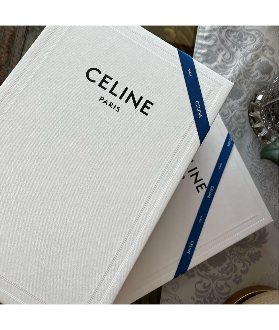 CELINE Черная хлопковая футболка, фото 2