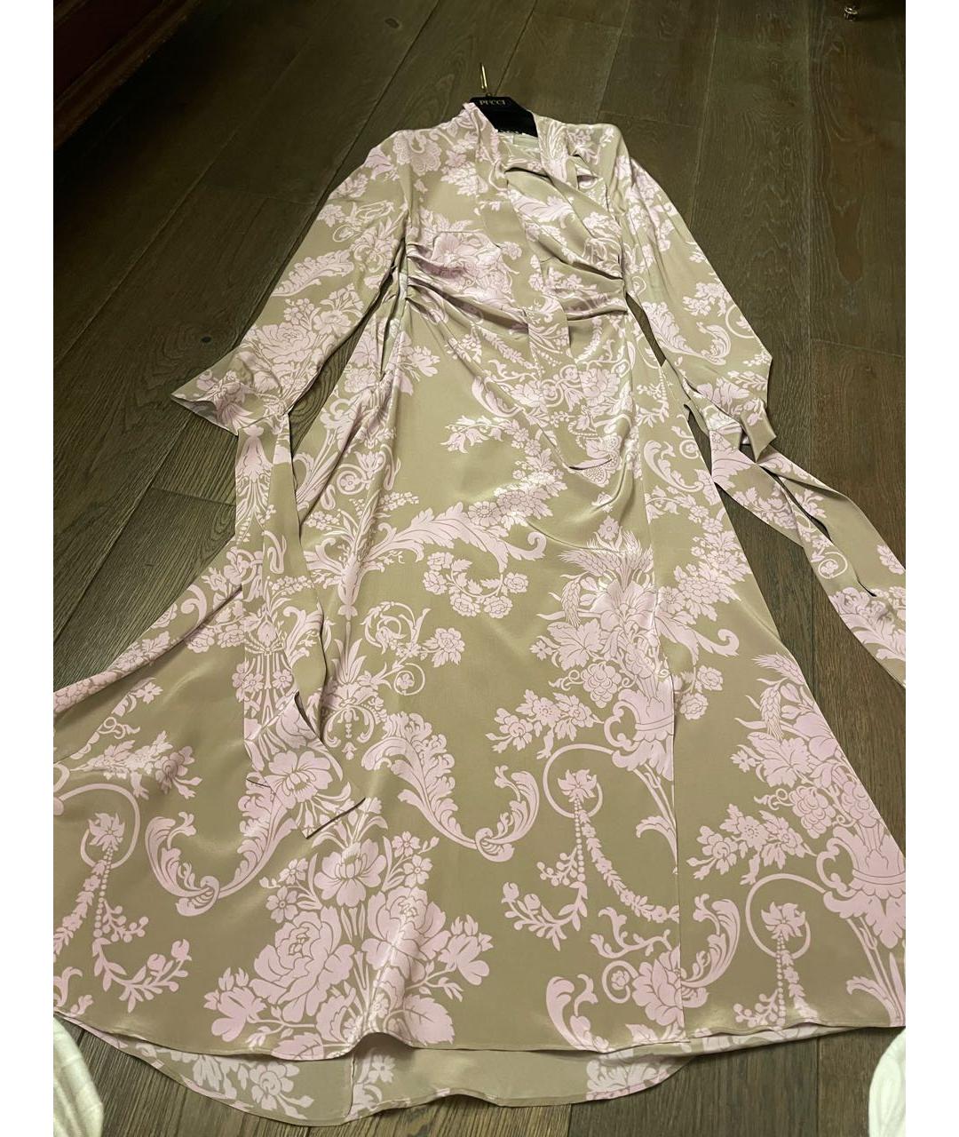 ACNE STUDIOS Мульти шелковое коктейльное платье, фото 5