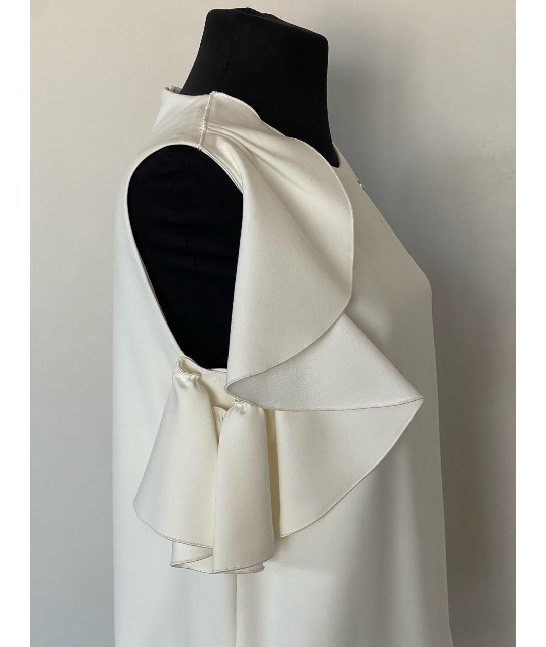 SPORTMAX Белая вискозная блузы, фото 7