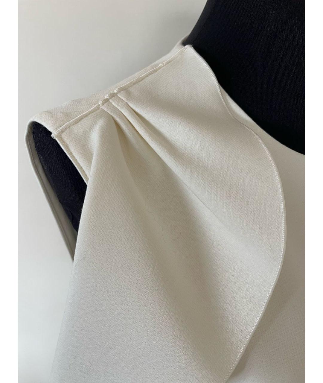 SPORTMAX Белая вискозная блузы, фото 5
