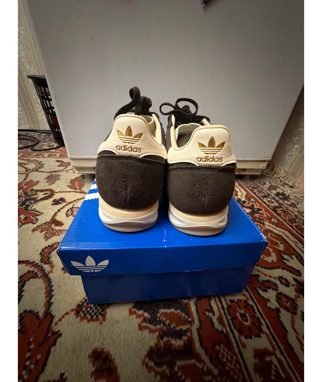 ADIDAS Коричневые замшевые кеды, фото 2