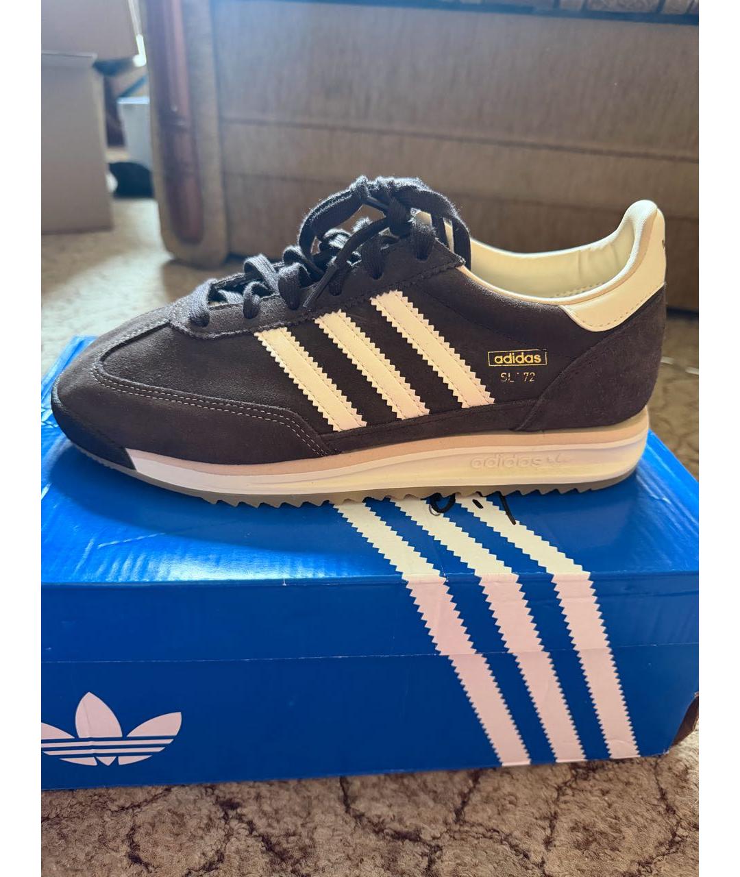ADIDAS Коричневые замшевые кеды, фото 3