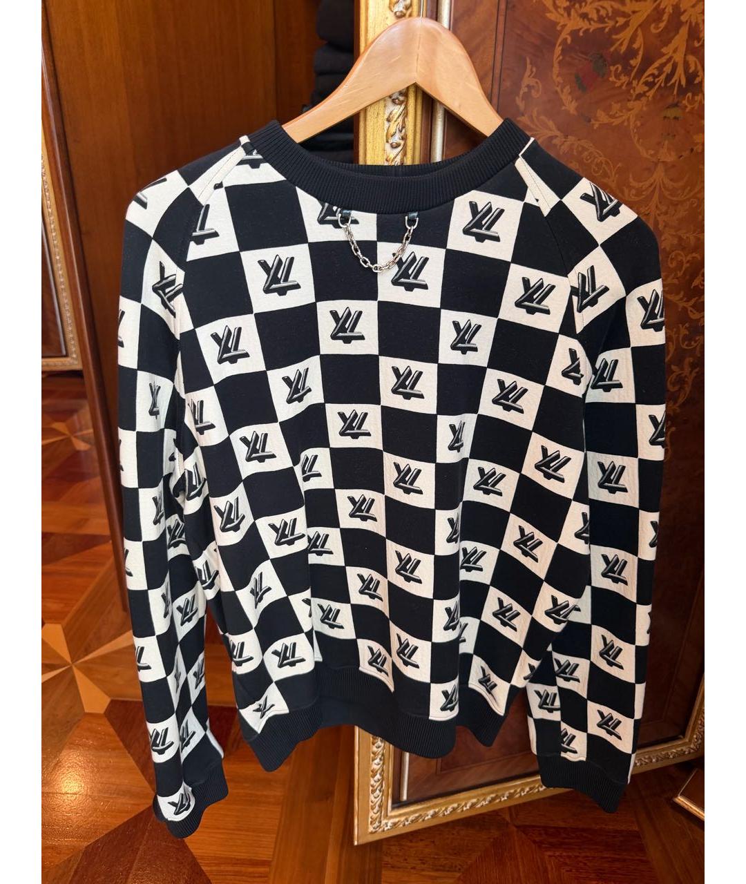 LOUIS VUITTON Черный хлопковый джемпер / свитер, фото 4