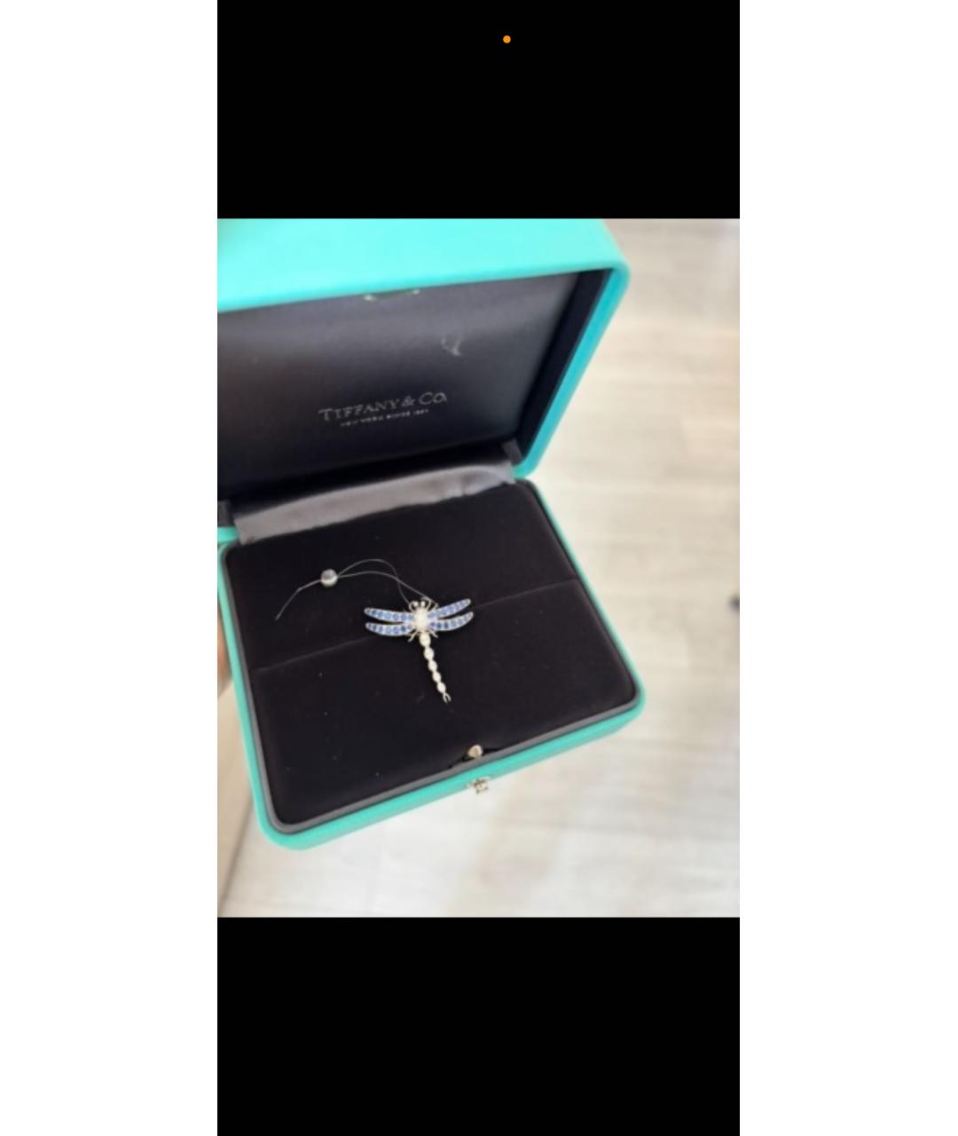 TIFFANY&CO Серебряная платиновая брошь, фото 2