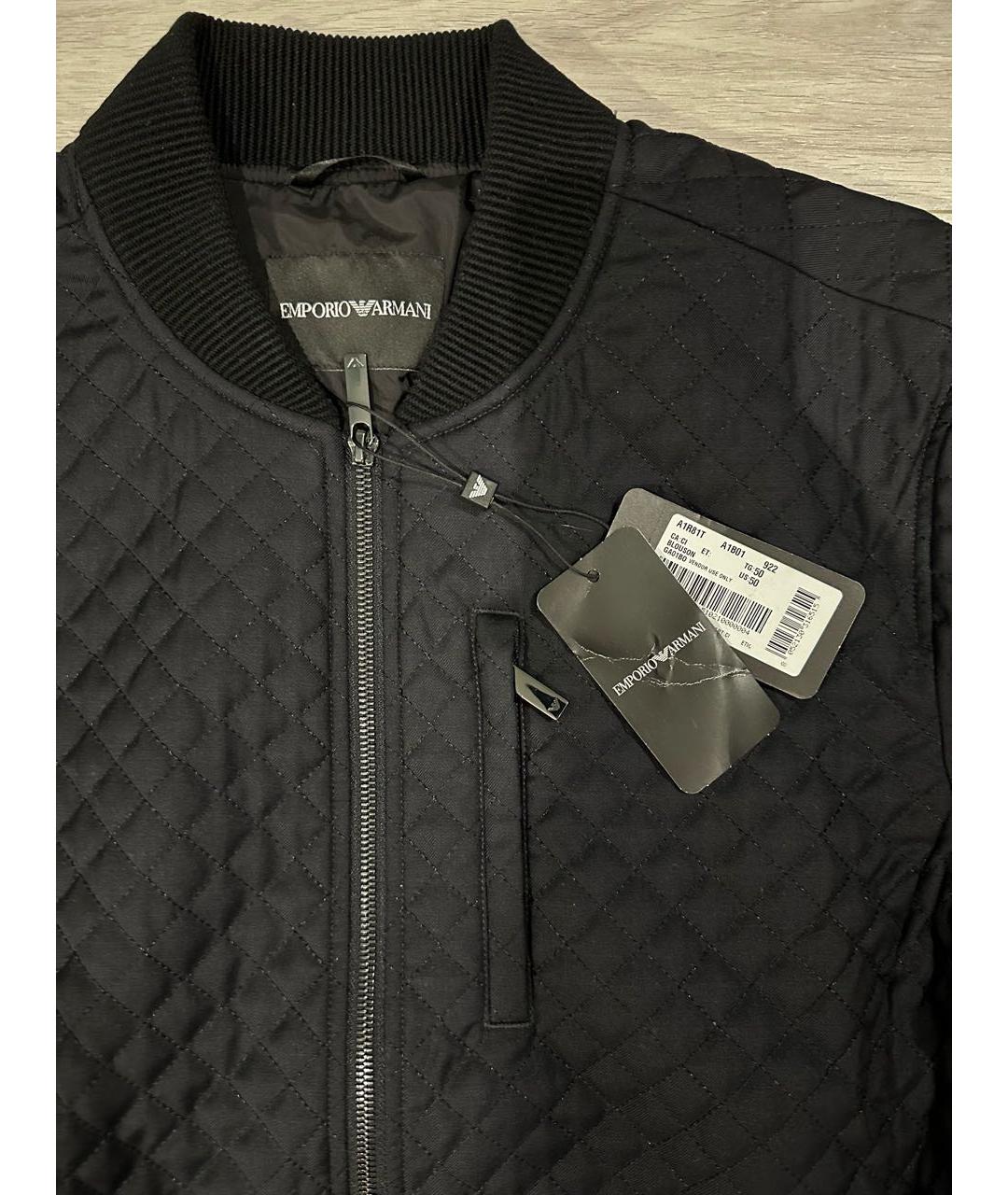 EMPORIO ARMANI Черная шерстяная куртка, фото 2