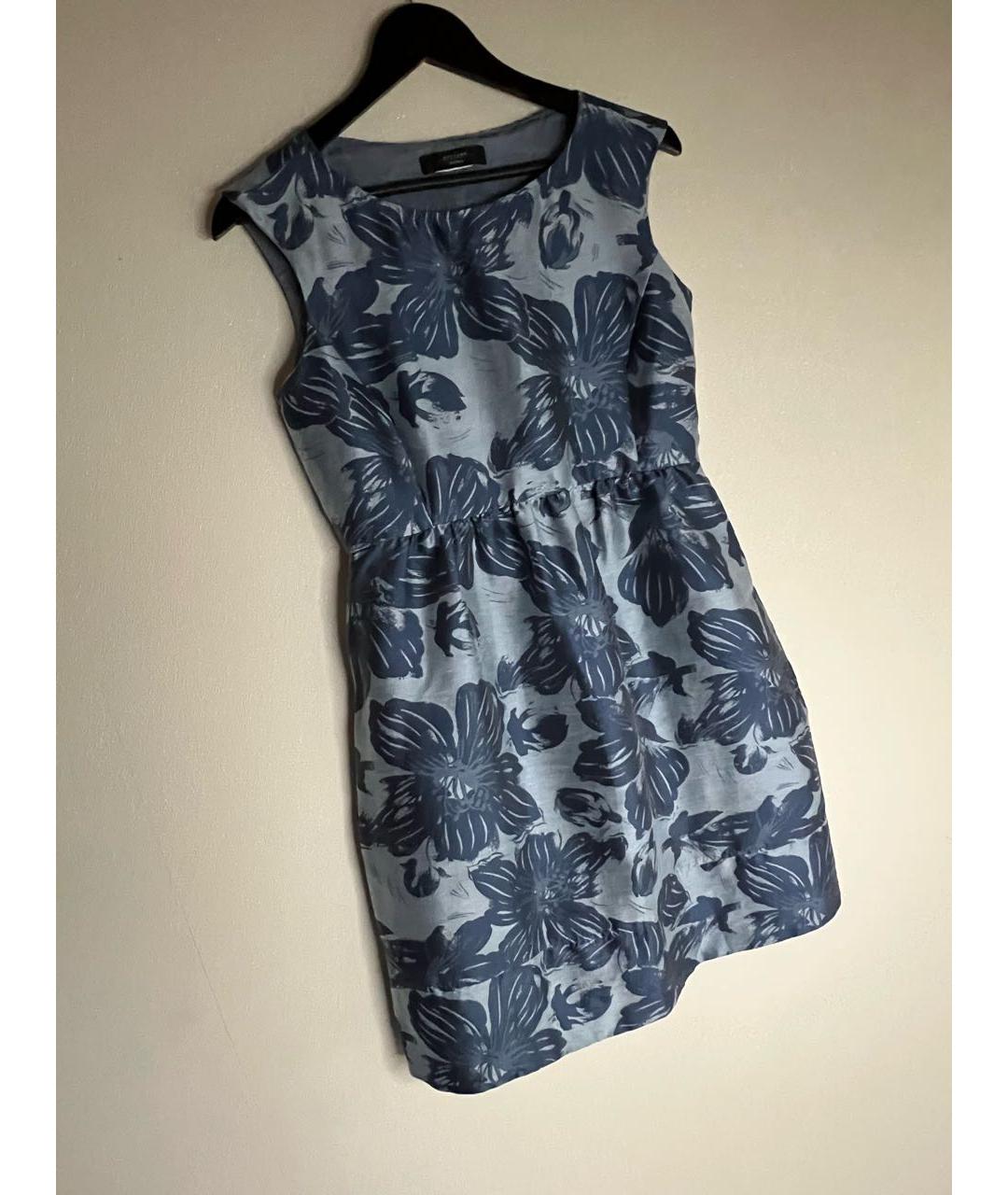 WEEKEND MAX MARA Мульти шелковое коктейльное платье, фото 3