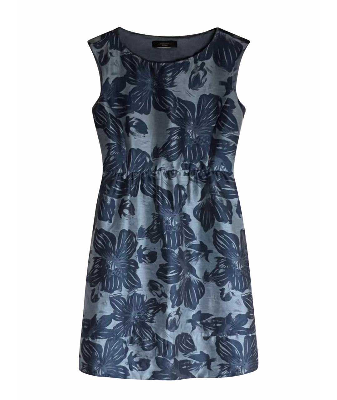 WEEKEND MAX MARA Мульти шелковое коктейльное платье, фото 1