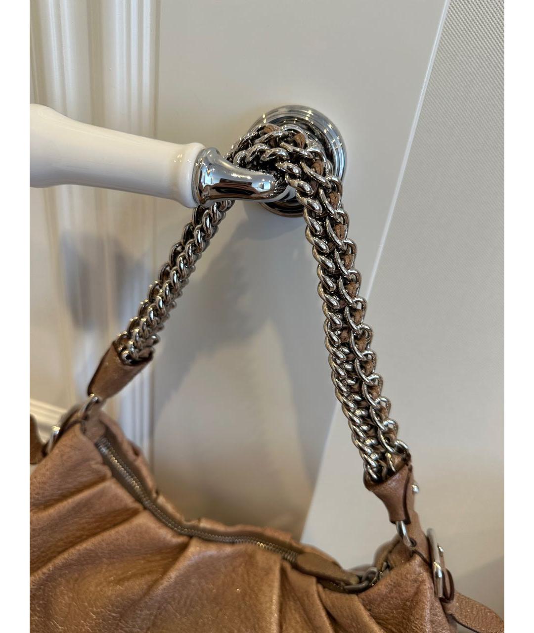 PRADA Коричневая кожаная сумка через плечо, фото 3