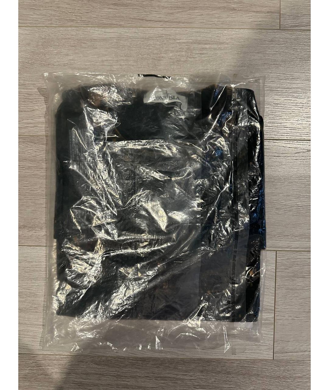 STONE ISLAND Коричневая хлопковая футболка, фото 4