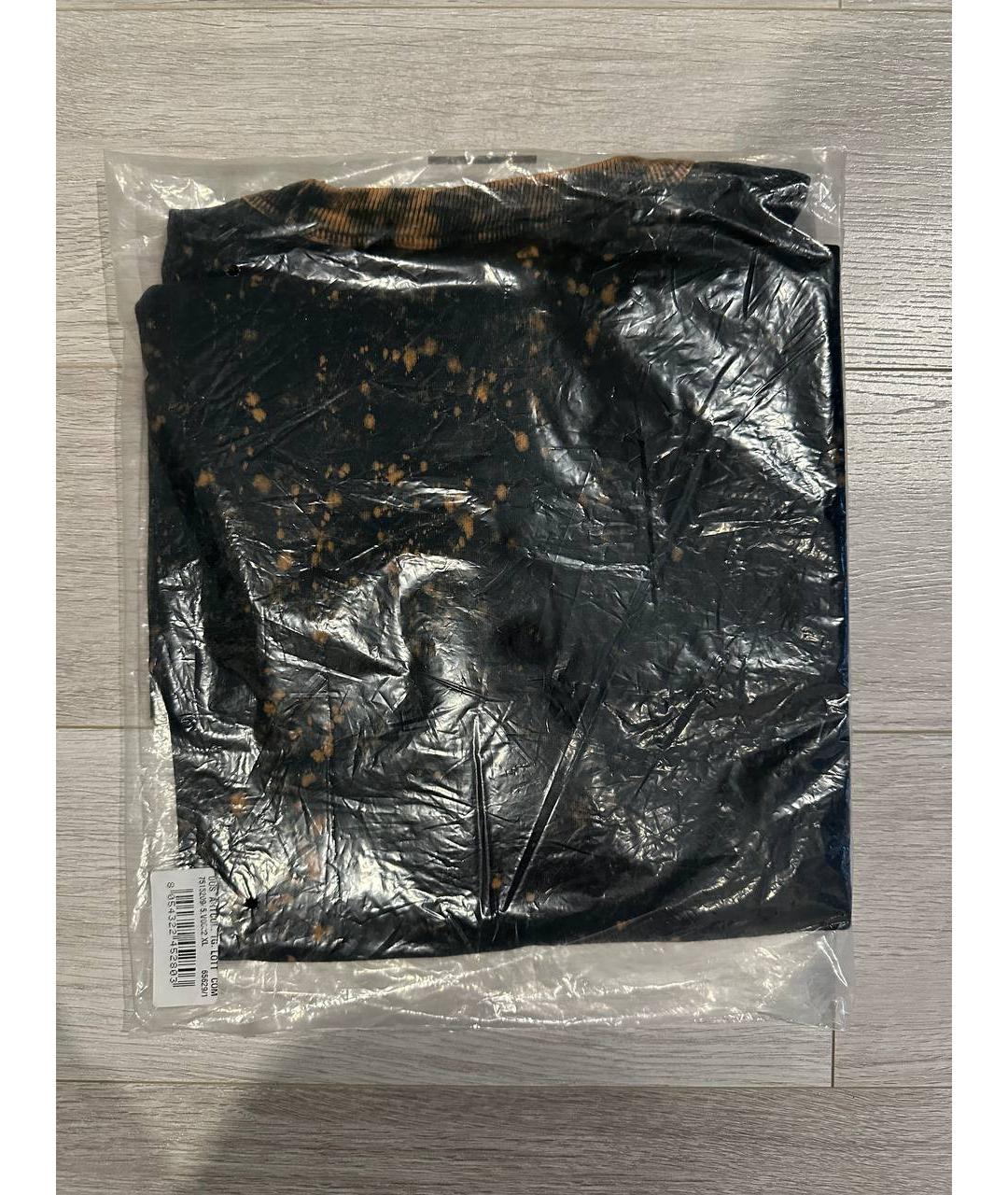 STONE ISLAND Коричневая хлопковая футболка, фото 5