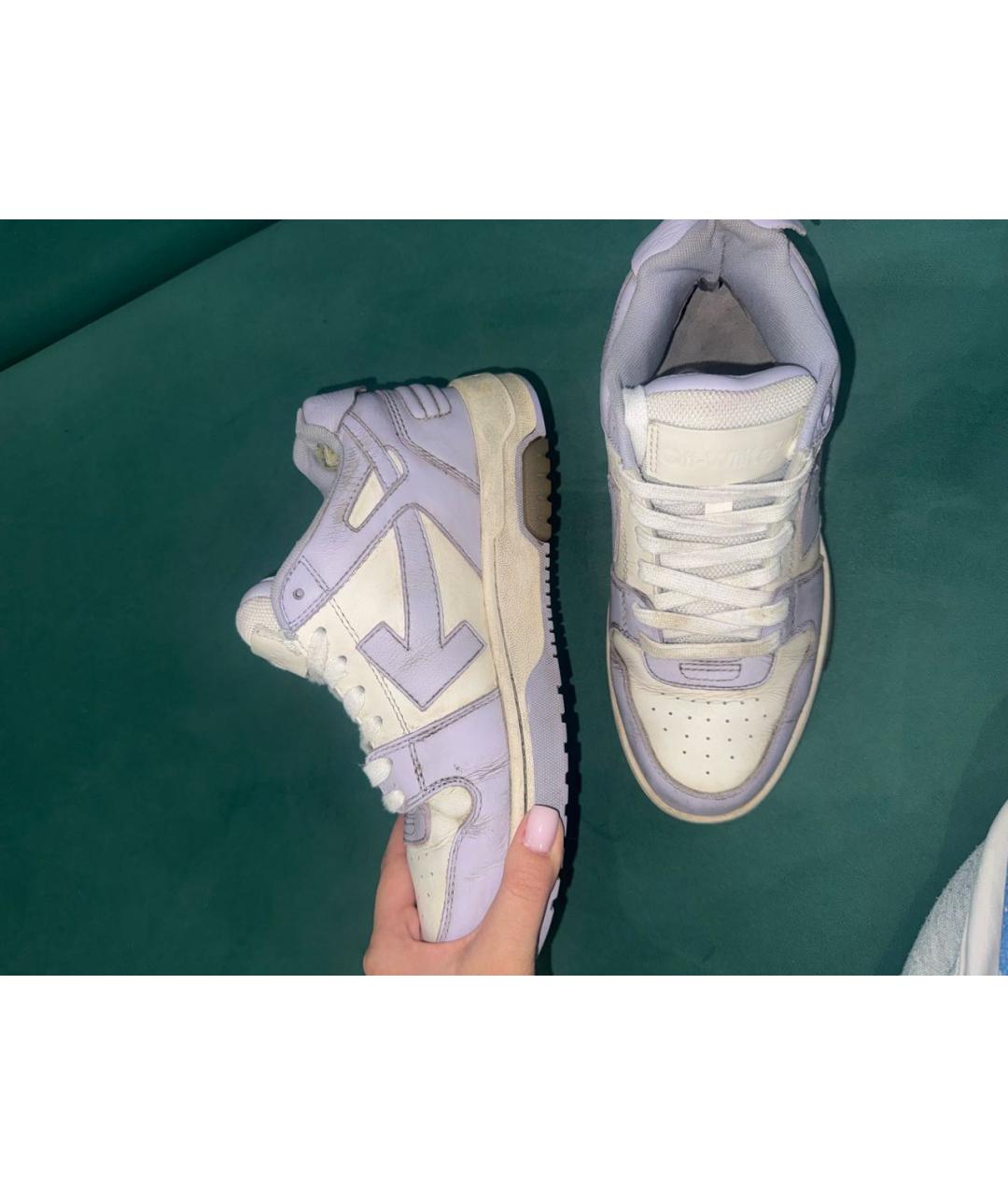 OFF-WHITE Фиолетовые кроссовки, фото 4