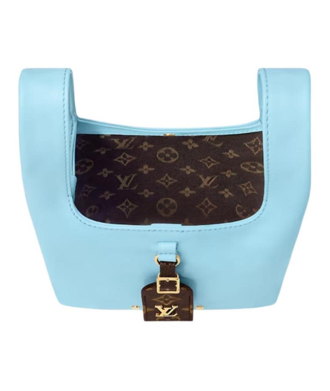 LOUIS VUITTON Голубая сумка через плечо, фото 3