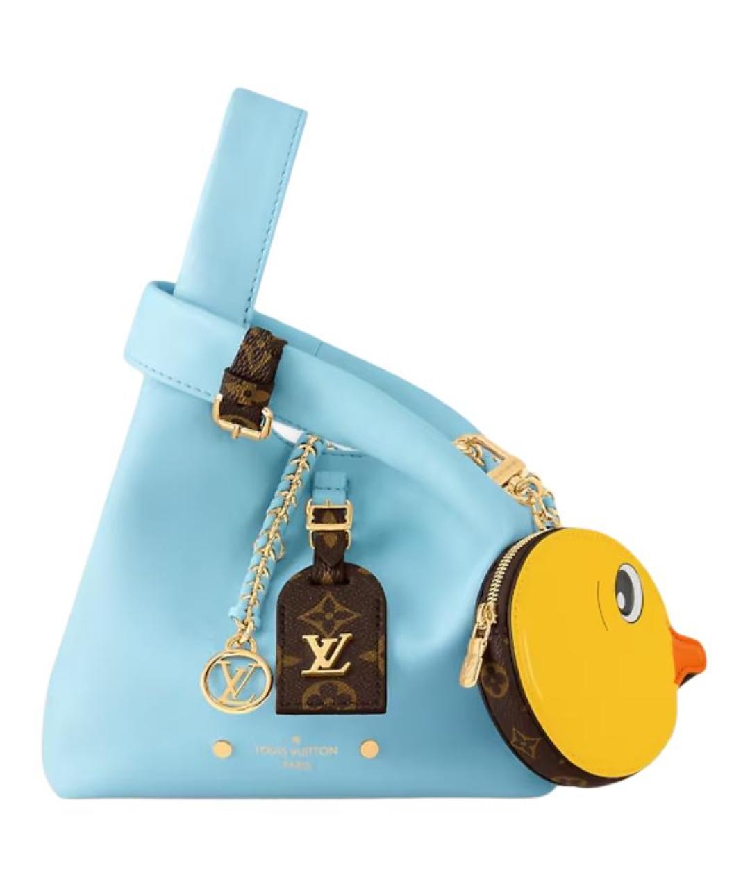LOUIS VUITTON Голубая сумка через плечо, фото 1