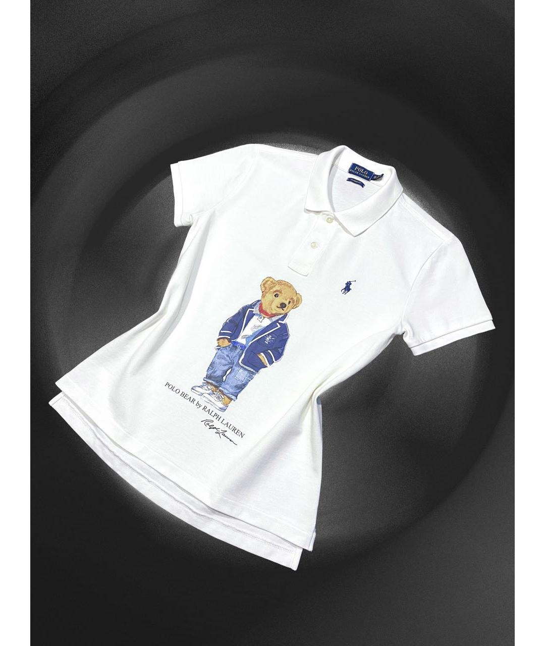 POLO RALPH LAUREN Белая хлопковая футболка, фото 3