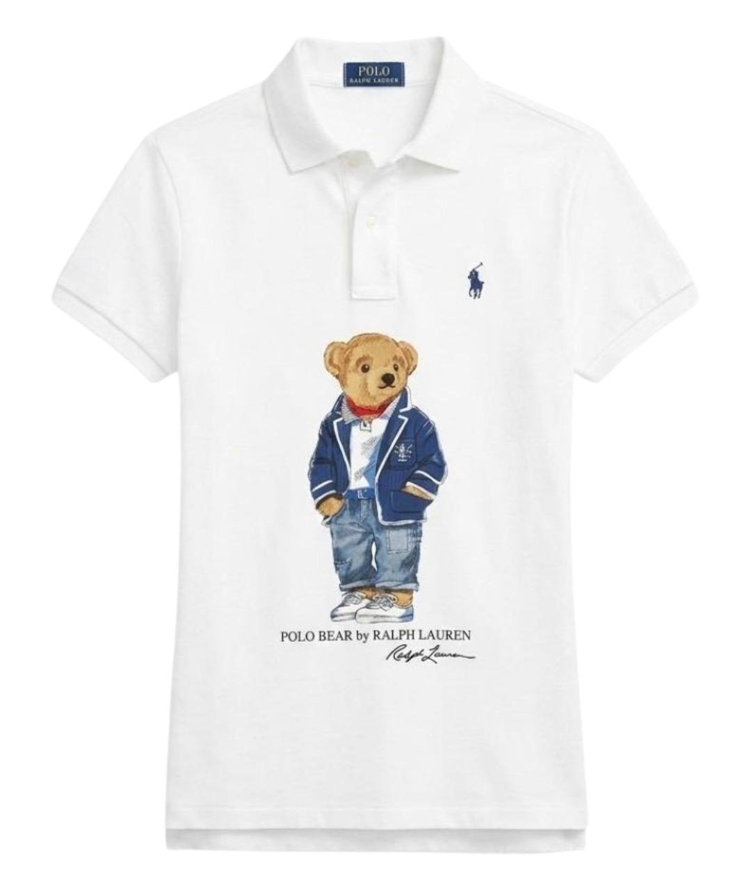 POLO RALPH LAUREN Белая хлопковая футболка, фото 1