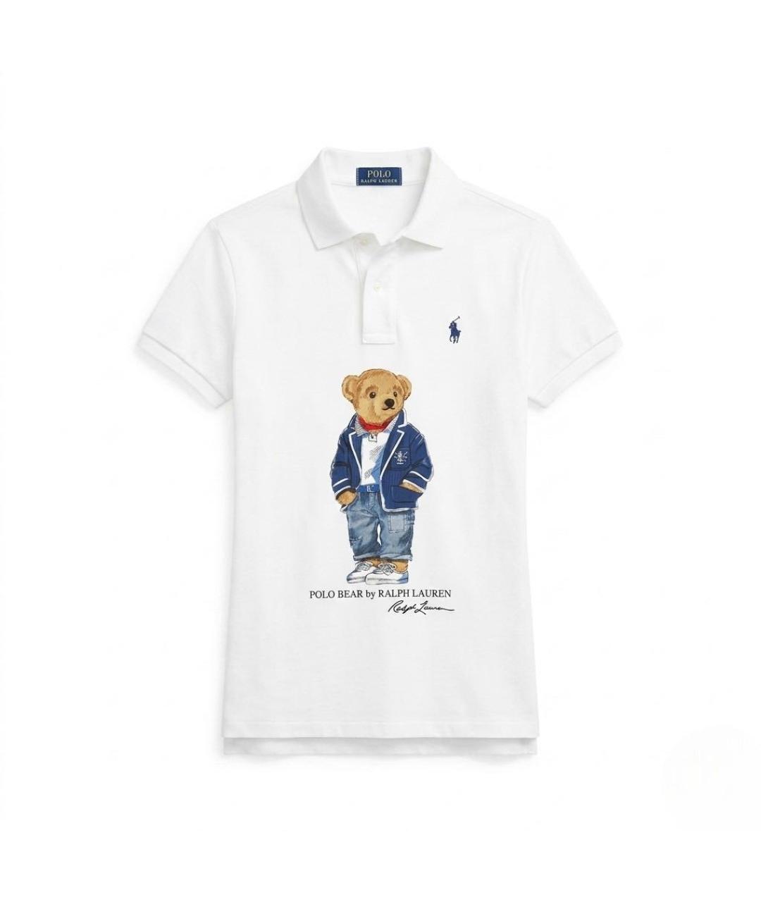 POLO RALPH LAUREN Белая хлопковая футболка, фото 9