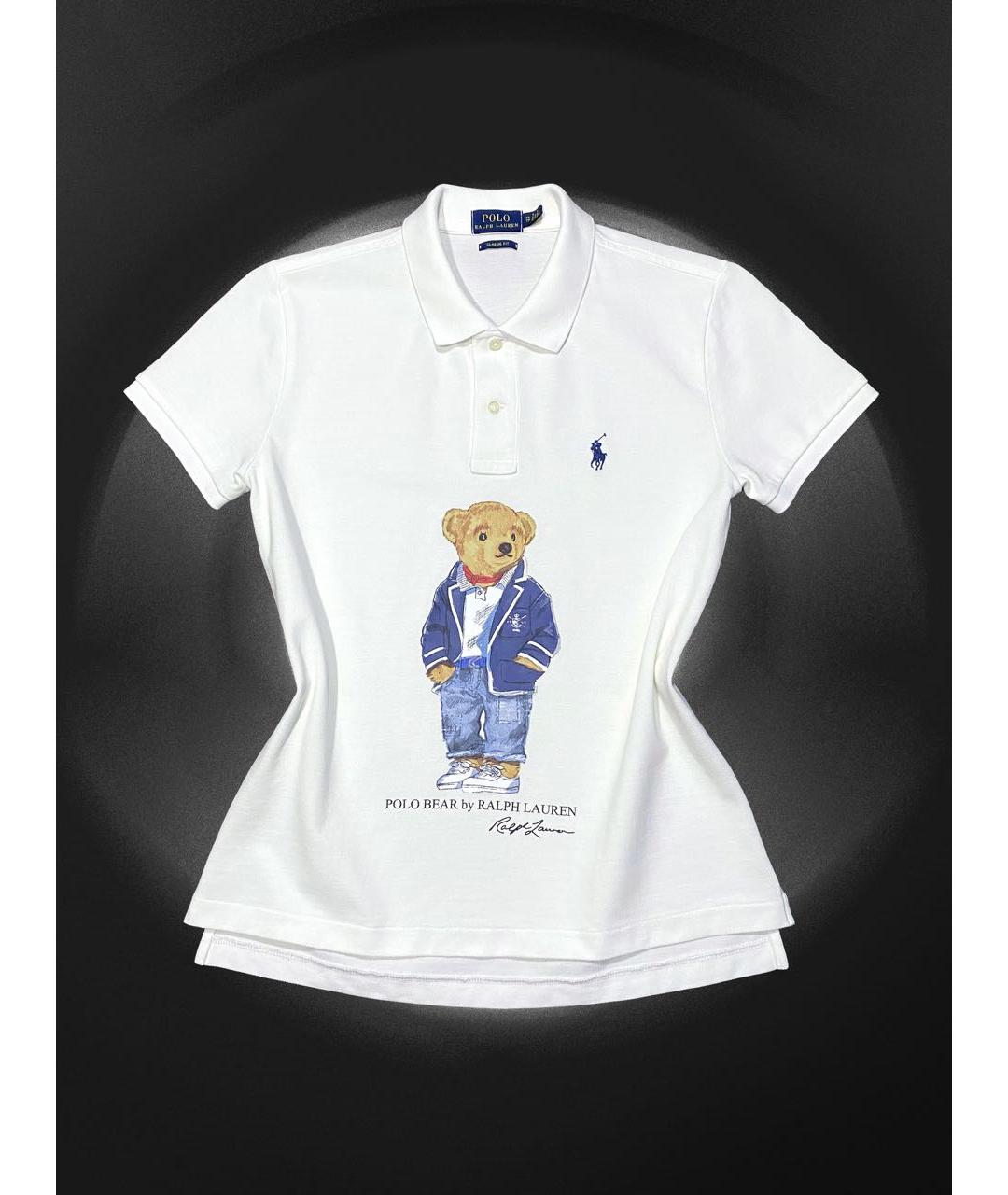 POLO RALPH LAUREN Белая хлопковая футболка, фото 2