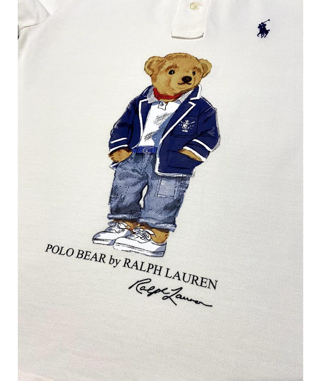 POLO RALPH LAUREN Белая хлопковая футболка, фото 6