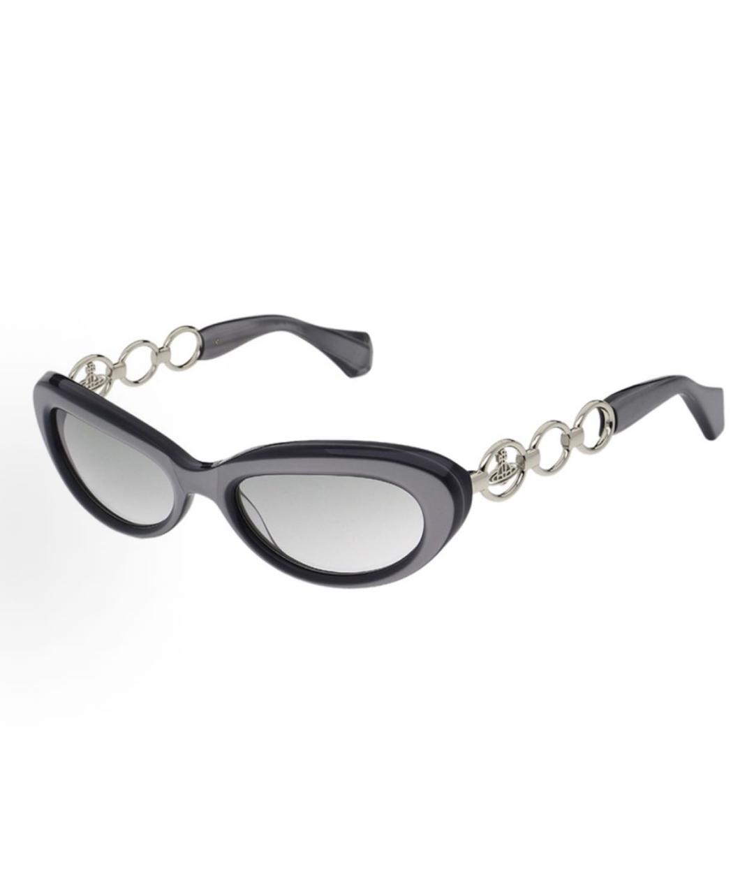 VIVIENNE WESTWOOD Серые пластиковые солнцезащитные очки, фото 9