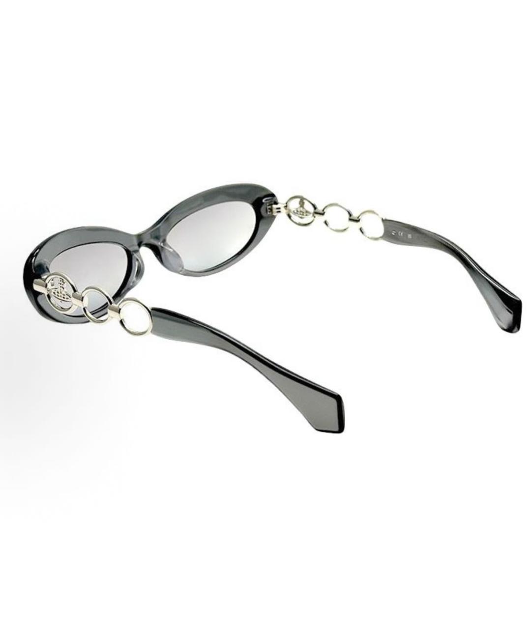 VIVIENNE WESTWOOD Серые пластиковые солнцезащитные очки, фото 4
