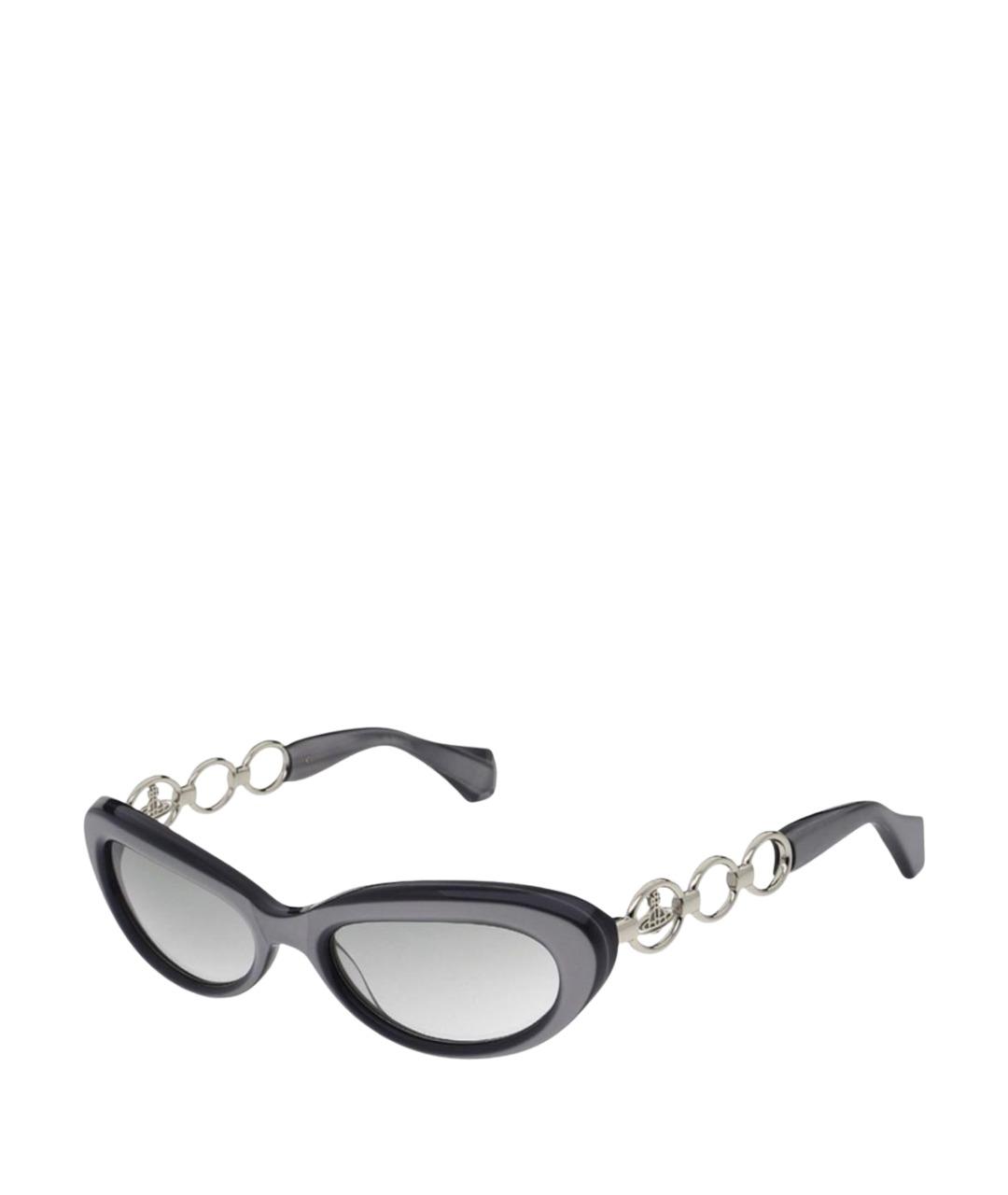 VIVIENNE WESTWOOD Серые пластиковые солнцезащитные очки, фото 1
