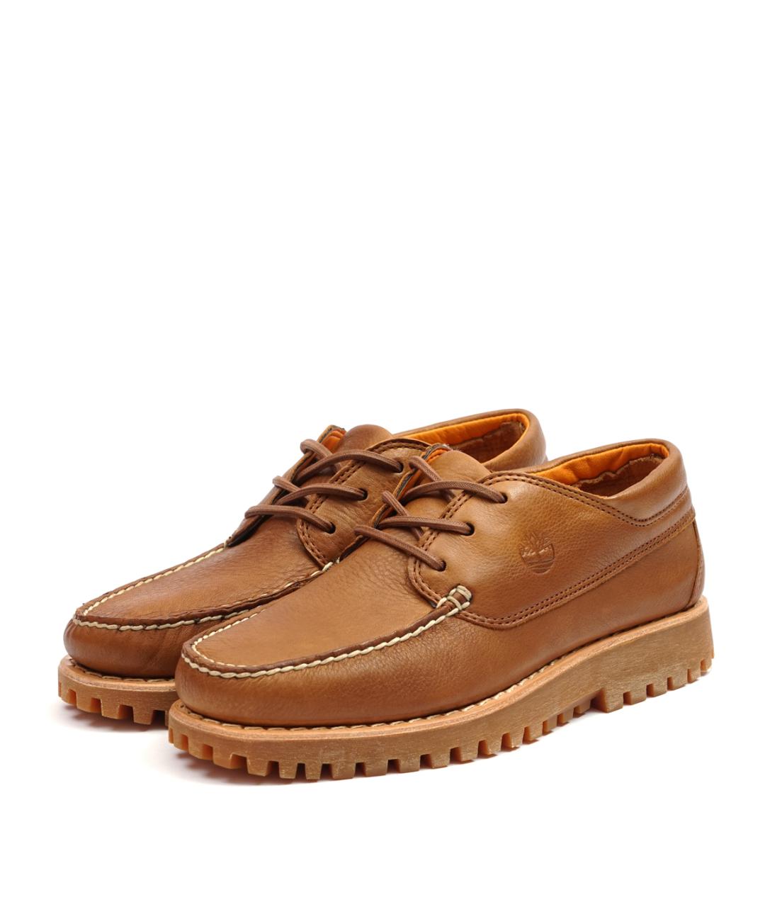 TIMBERLAND Коричневые кожаные низкие ботинки, фото 2