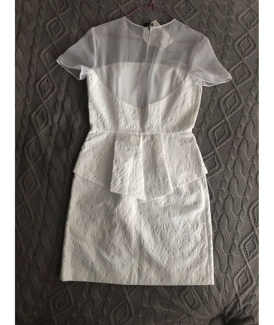 BLUGIRL Белое полиэстеровое коктейльное платье, фото 2