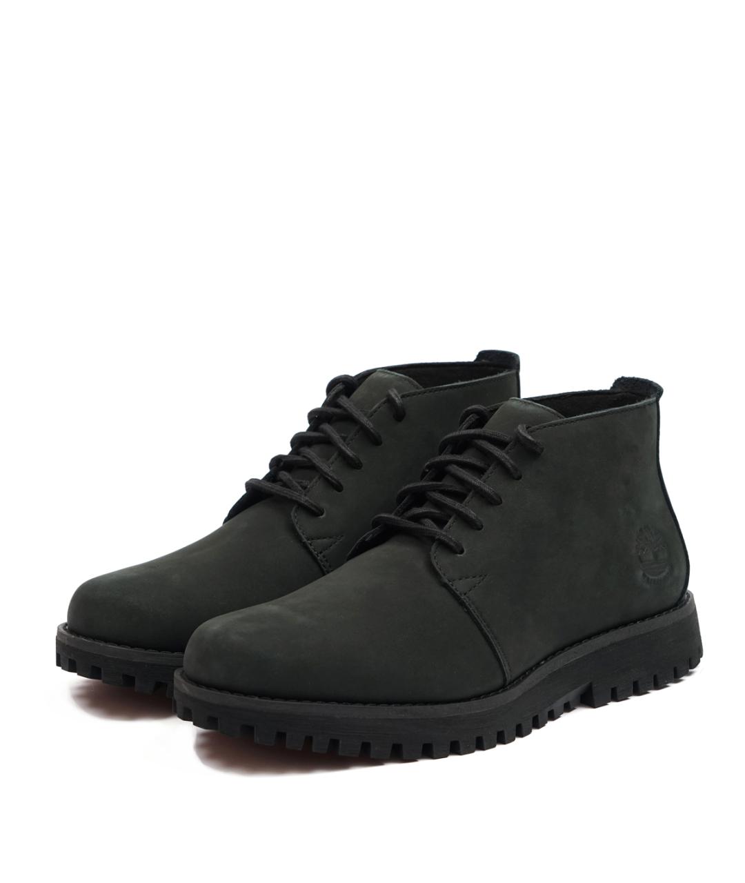 TIMBERLAND Черные нубуковые низкие ботинки, фото 2