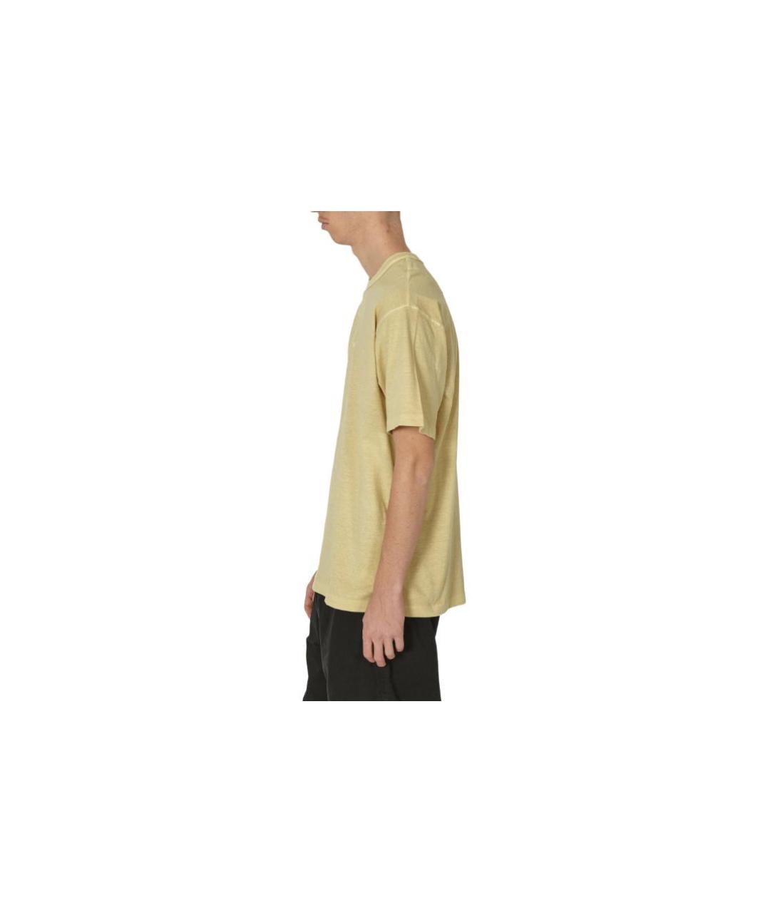 STONE ISLAND Бежевая футболка, фото 3