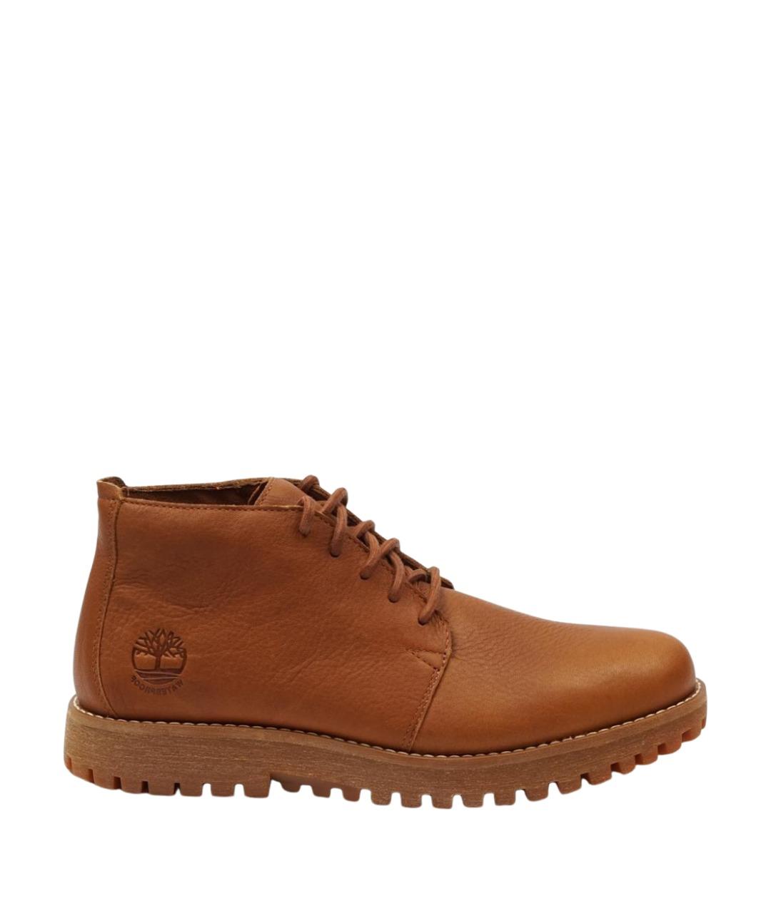 TIMBERLAND Коричневые кожаные низкие ботинки, фото 1