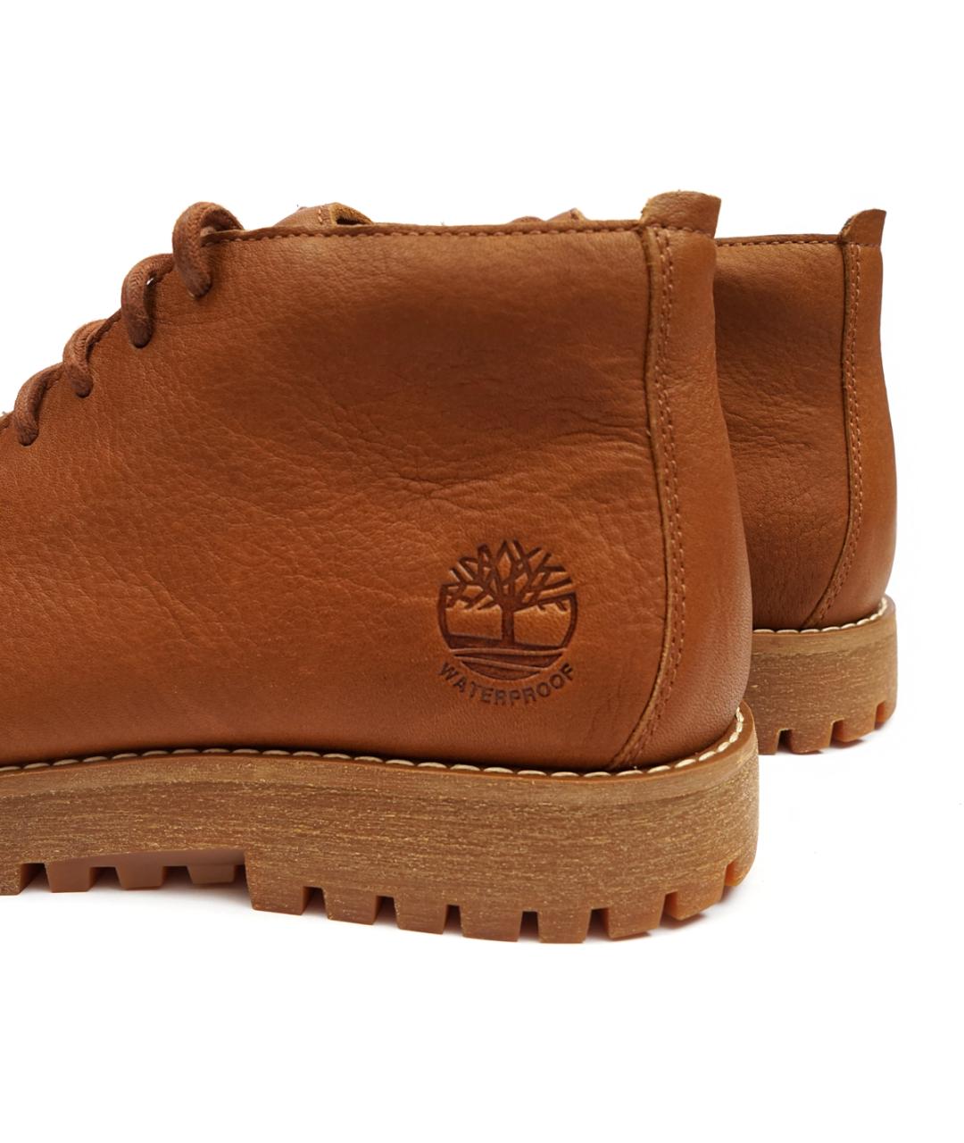 TIMBERLAND Коричневые кожаные низкие ботинки, фото 7
