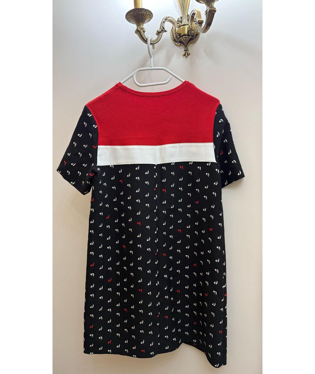 PINKO Черное вискозное повседневное платье, фото 2