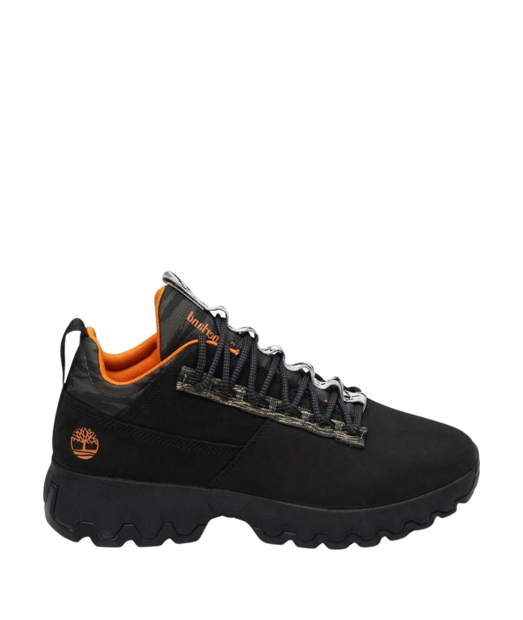 TIMBERLAND Черные нубуковые низкие ботинки, фото 1