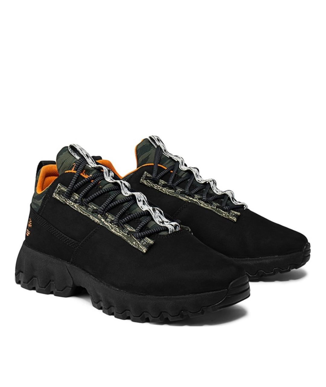 TIMBERLAND Черные нубуковые низкие ботинки, фото 2