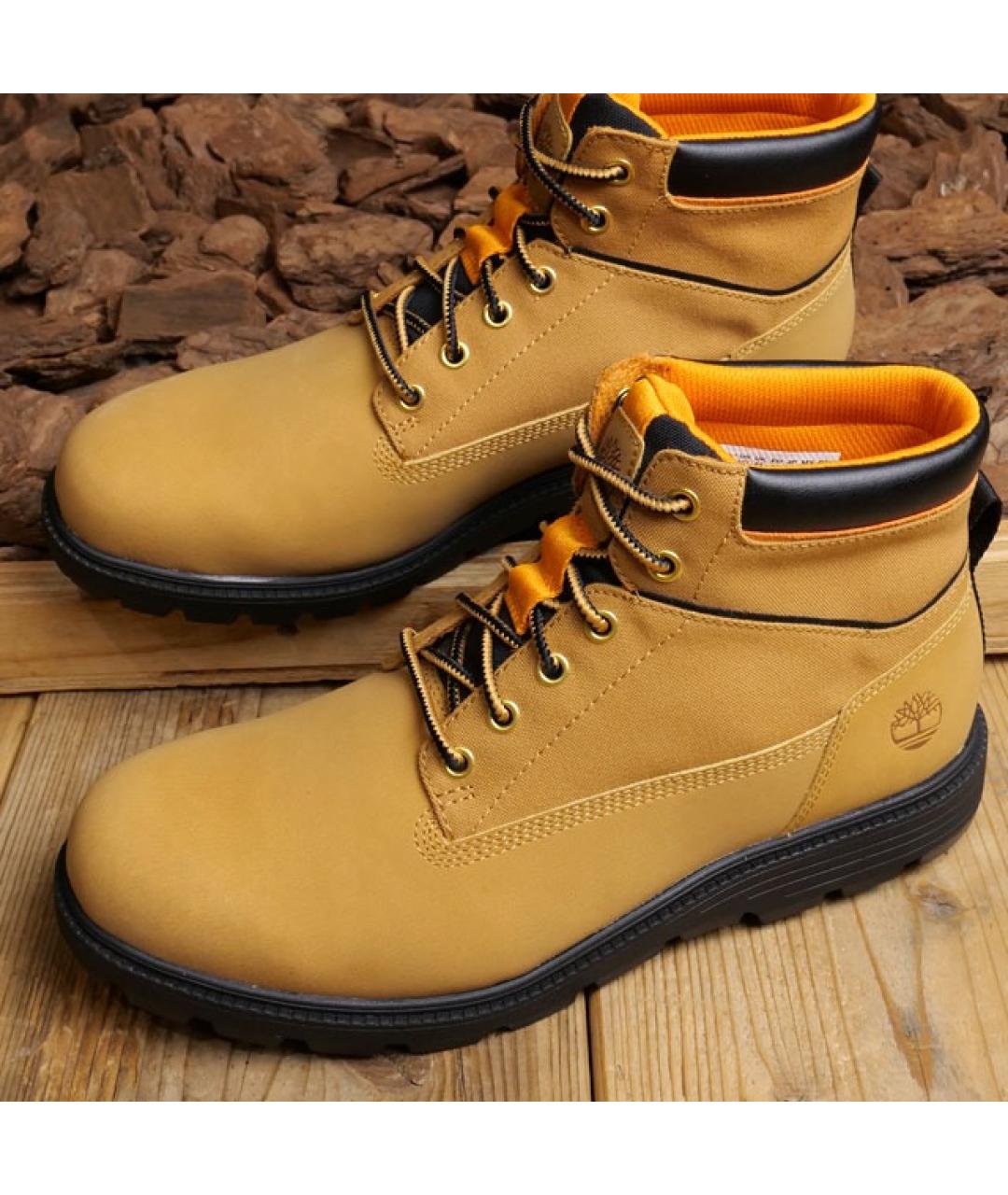 TIMBERLAND Горчичные нубуковые высокие ботинки, фото 7