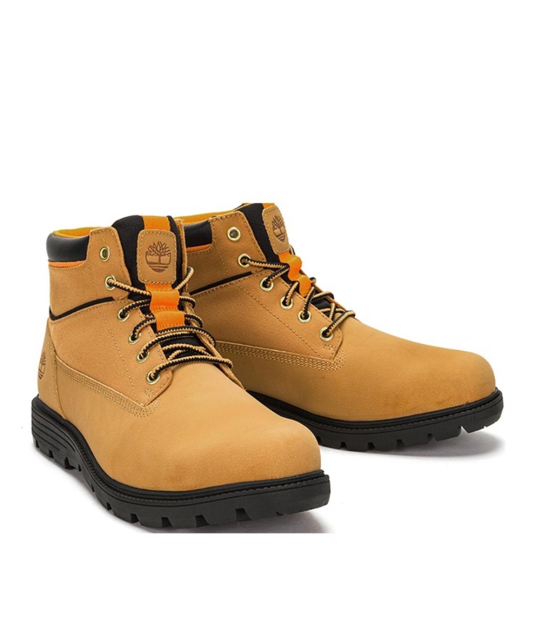 TIMBERLAND Горчичные нубуковые высокие ботинки, фото 2