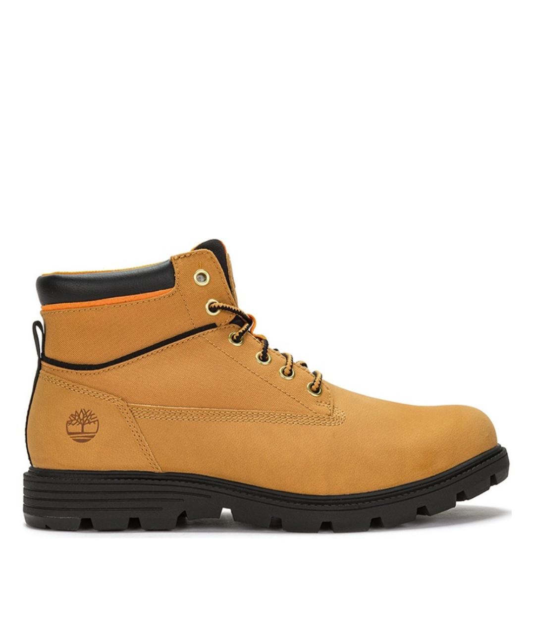 TIMBERLAND Горчичные нубуковые высокие ботинки, фото 4