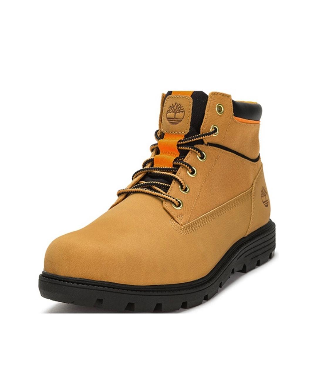 TIMBERLAND Горчичные нубуковые высокие ботинки, фото 3