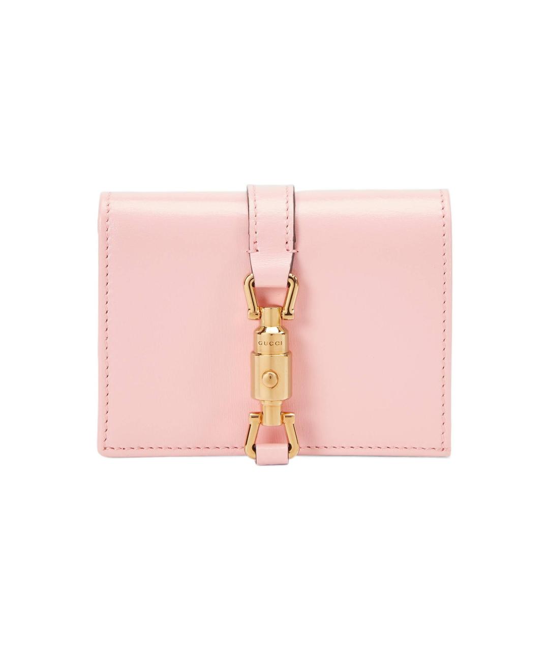 GUCCI Розовый кожаный кардхолдер, фото 6