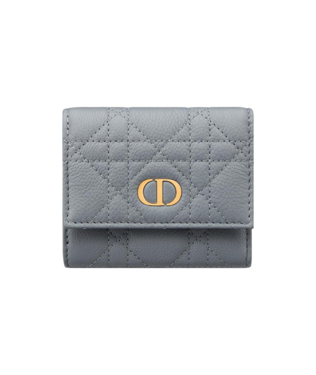 CHRISTIAN DIOR Синий кожаный кошелек, фото 6