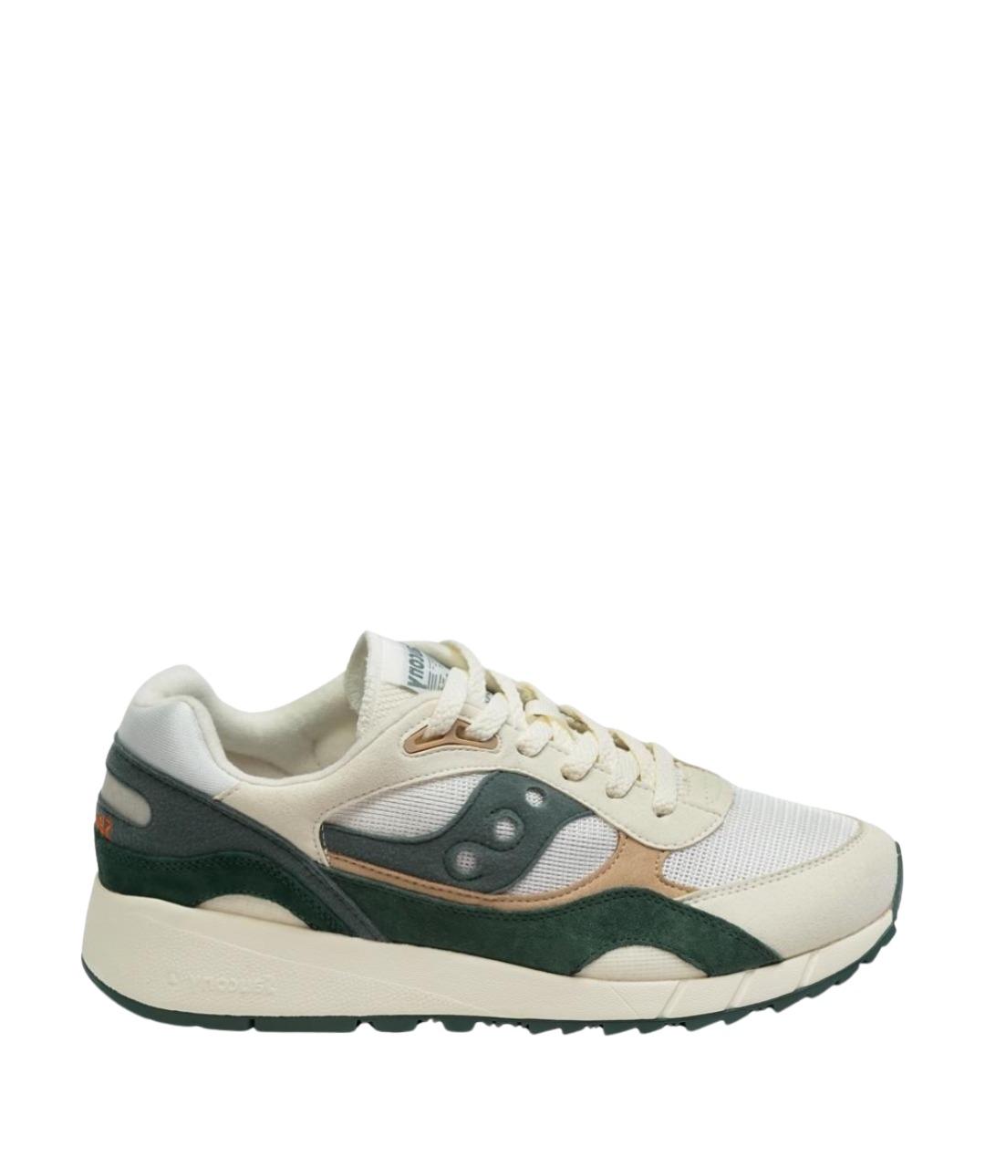SAUCONY Бежевые замшевые низкие кроссовки / кеды, фото 1