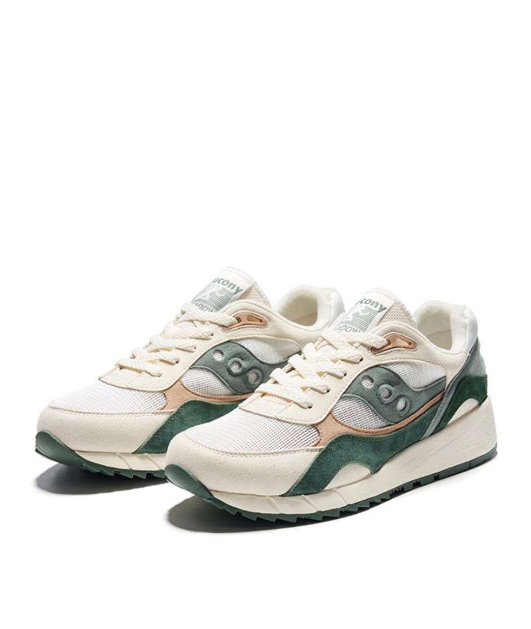 SAUCONY Бежевые замшевые низкие кроссовки / кеды, фото 2