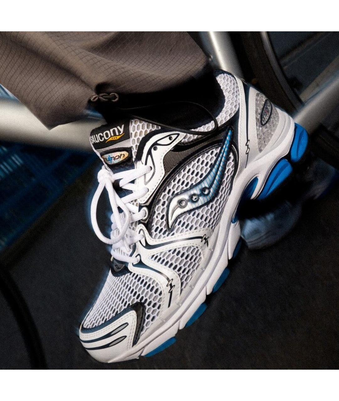 SAUCONY Белые текстильные низкие кроссовки / кеды, фото 6