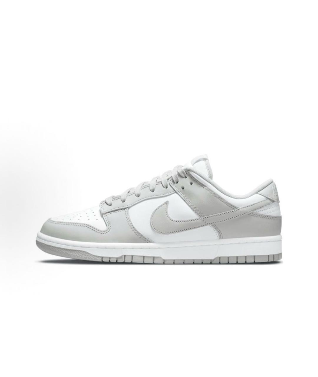 NIKE Серые кожаные низкие кроссовки / кеды, фото 9
